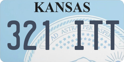 KS license plate 321ITT