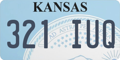 KS license plate 321IUQ