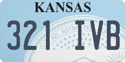 KS license plate 321IVB