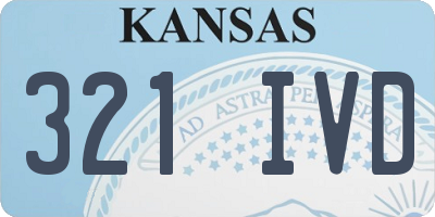 KS license plate 321IVD