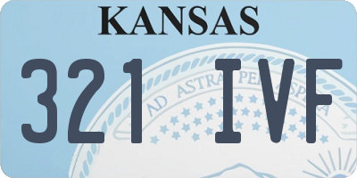 KS license plate 321IVF