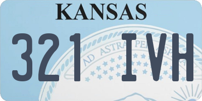KS license plate 321IVH