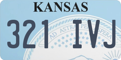 KS license plate 321IVJ
