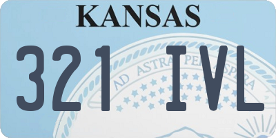 KS license plate 321IVL