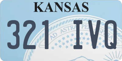 KS license plate 321IVQ