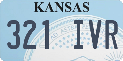 KS license plate 321IVR