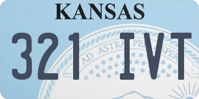KS license plate 321IVT