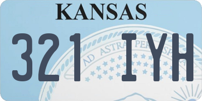 KS license plate 321IYH