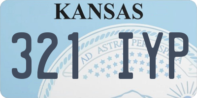 KS license plate 321IYP