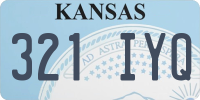KS license plate 321IYQ