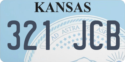 KS license plate 321JCB