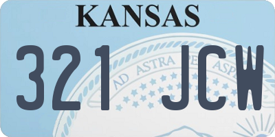 KS license plate 321JCW