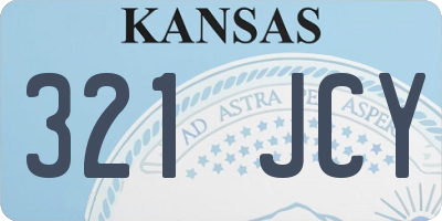 KS license plate 321JCY