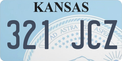 KS license plate 321JCZ