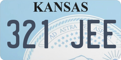 KS license plate 321JEE