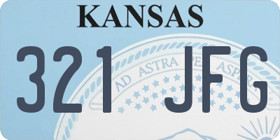 KS license plate 321JFG