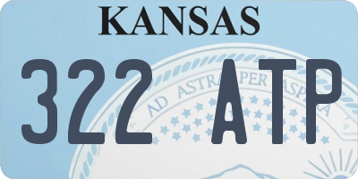 KS license plate 322ATP