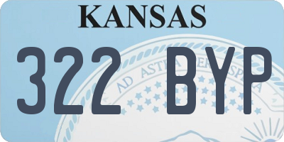 KS license plate 322BYP