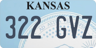 KS license plate 322GVZ