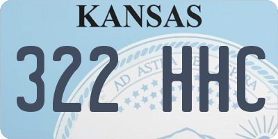 KS license plate 322HHC