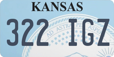 KS license plate 322IGZ