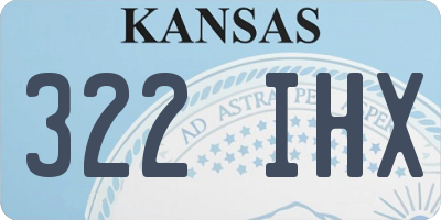 KS license plate 322IHX