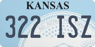 KS license plate 322ISZ