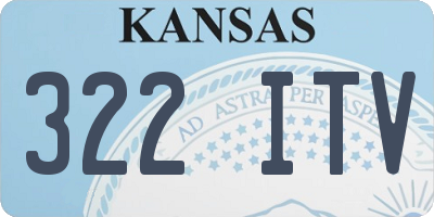 KS license plate 322ITV
