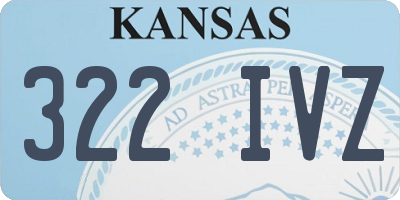 KS license plate 322IVZ
