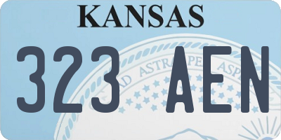 KS license plate 323AEN