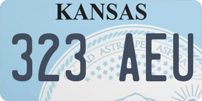 KS license plate 323AEU