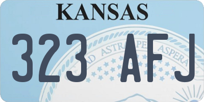 KS license plate 323AFJ