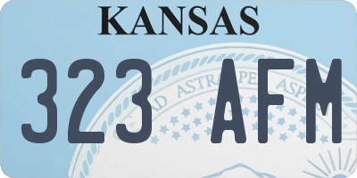 KS license plate 323AFM
