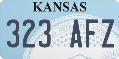 KS license plate 323AFZ