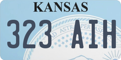 KS license plate 323AIH