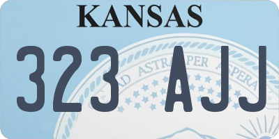 KS license plate 323AJJ