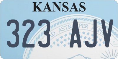 KS license plate 323AJV