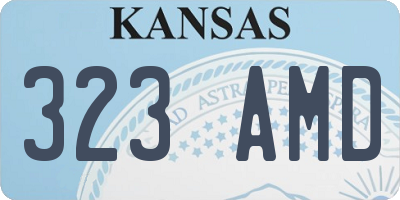 KS license plate 323AMD