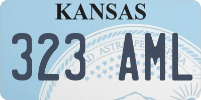 KS license plate 323AML