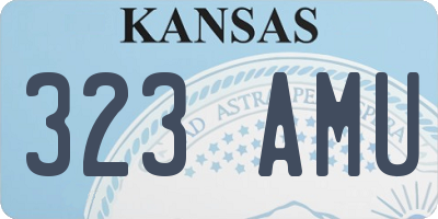 KS license plate 323AMU
