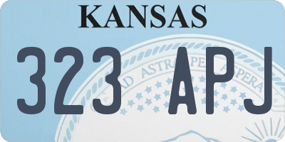 KS license plate 323APJ