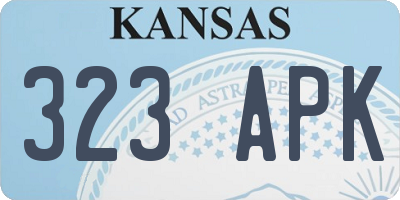 KS license plate 323APK