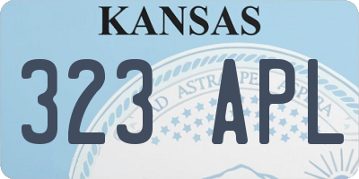 KS license plate 323APL