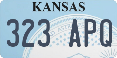 KS license plate 323APQ