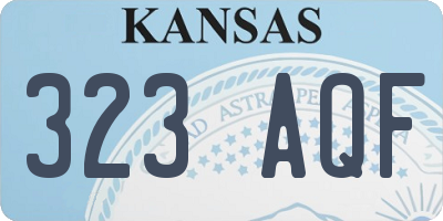 KS license plate 323AQF