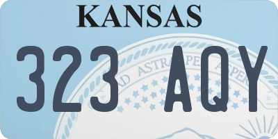 KS license plate 323AQY