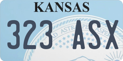 KS license plate 323ASX