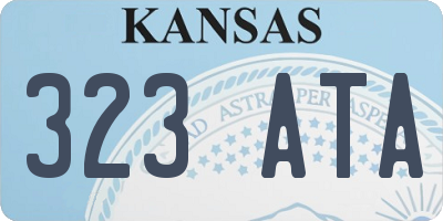 KS license plate 323ATA