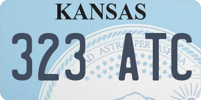 KS license plate 323ATC