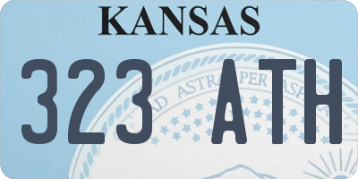 KS license plate 323ATH